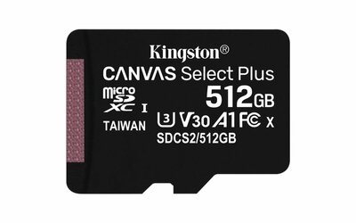 Kingston Technology Canvas Select Plus 512 GB SDXC UHS-I Klasse 10