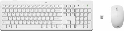 HP 230 draadloze muis- en toetsenbordcombo, Qwerty Wit/White