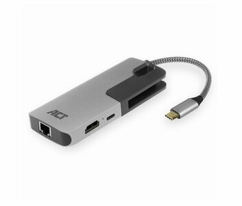 ACT AC7042 USB-C naar HDMI multiport adapter met ethernet en USB hub