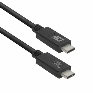 ACT AC7431 USB-kabel 1 m USB4 Gen 2x2 USB C Zwart