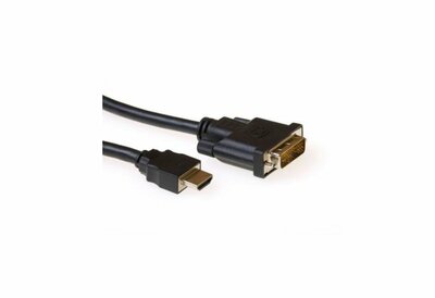 ACT AK3739 video kabel adapter 1 m HDMI DVI-D Zwart