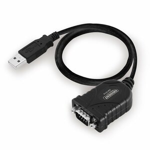 Eminent EM1016 seriële kabel Zwart 0,6 m USB A RS-232