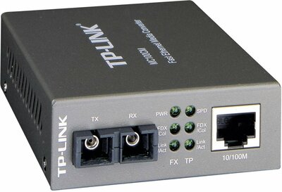 TP-LINK MC210CS netwerk media converter 1000 Mbit/s 1310 nm Single-mode Zwart