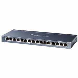 TP-LINK TL-SG116E Unmanaged Gigabit Ethernet (10/100/1000) Zwart OPEN BOX