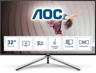 MON AOC 31.5 inch 4K DP USB3.2 HDMI OPEN/DAMAGED BOX