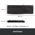 Logitech K120 toetsenbord USB QWERTY Internationaal Noordzee Zwart_