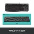 Logitech K120 toetsenbord USB QWERTY Internationaal Noordzee Zwart_