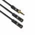 ACT AC3620 audio kabel 0,15 m 3.5mm 2 x 3.5mm Zwart_