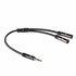 ACT AC3620 audio kabel 0,15 m 3.5mm 2 x 3.5mm Zwart_