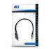 ACT AC3620 audio kabel 0,15 m 3.5mm 2 x 3.5mm Zwart_