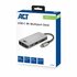 ACT AC7041 USB-C naar HDMI multiport adapter met ethernet, USB hub, cardreader en PD pass through_