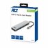 ACT AC7050 3-Poorts USB-C 3.2 Gen1 (USB 3.0) Hub met kaartlezer en PD Pass-Through poort_