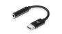 ACT AC7380 audio kabel tussenstuk 0,11 m 3.5mm USB Type-C Zwart_