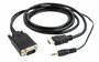 Gembird A-HDMI-VGA-03-6 video kabel adapter 1,8 m VGA, 3.5 mm Zwart_