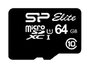 Silicon Power 64GB Elite MicroSDXC Class10 UHS-1 tot 85Mb/s incl. SD-adapter Zwart_