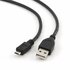 Gembird CCP-MUSB2-AMBM-1M USB-kabel USB 2.0 Micro-USB B USB A Zwart_